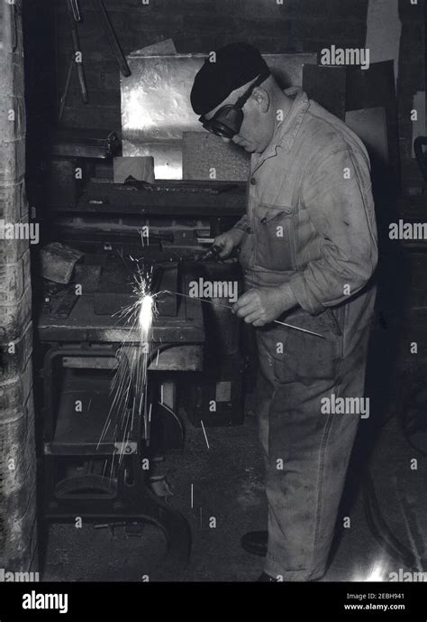 welding sheet metal in the 1950s